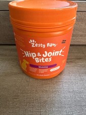 Zesty Paws Hip Joint Mobility Bites for Dogs BACON 90 Soft Chews - EXP 11/2027