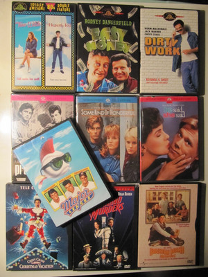 10 DVD LOT 1980's Comedy Heavenly Kid Dirty Works Easy Money + Brat Pack Tested