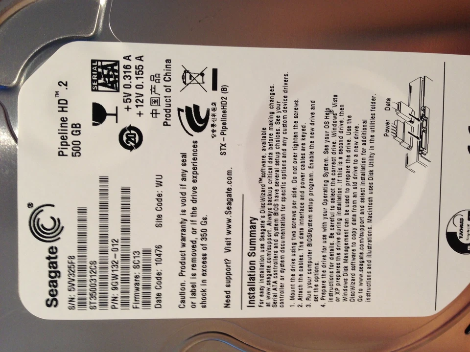 SEAGATE 500GB SATA INTERNAL DESKTOP PC 3.5" HDD HARD DISK DRIVE CCTV MAC PVR - Image 2 of 3