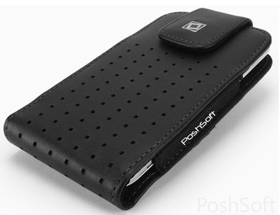 Leather Vertical Case Cover Pouch + Heavy Duty Swivel Belt Clip for LARGE Phones