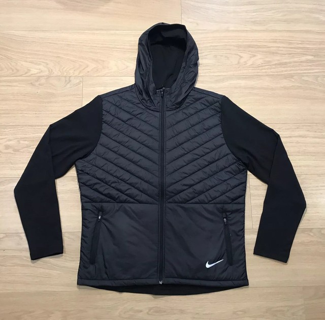 men's aerolayer hooded running jacket