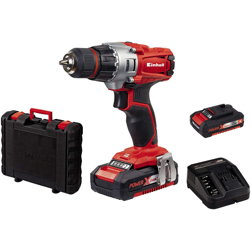 Einhell TE-CD 18/2 Li Kit (2x1,5 Ah) Trapano avvitatore a batteria (18 V, 2 velo