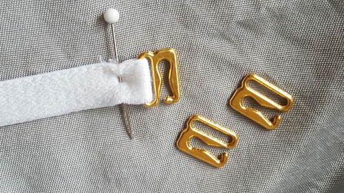 2 Stück G Schieber-Haken für Top Bikini Sport BH Träger Gurte Metall - Bild 9 von 43