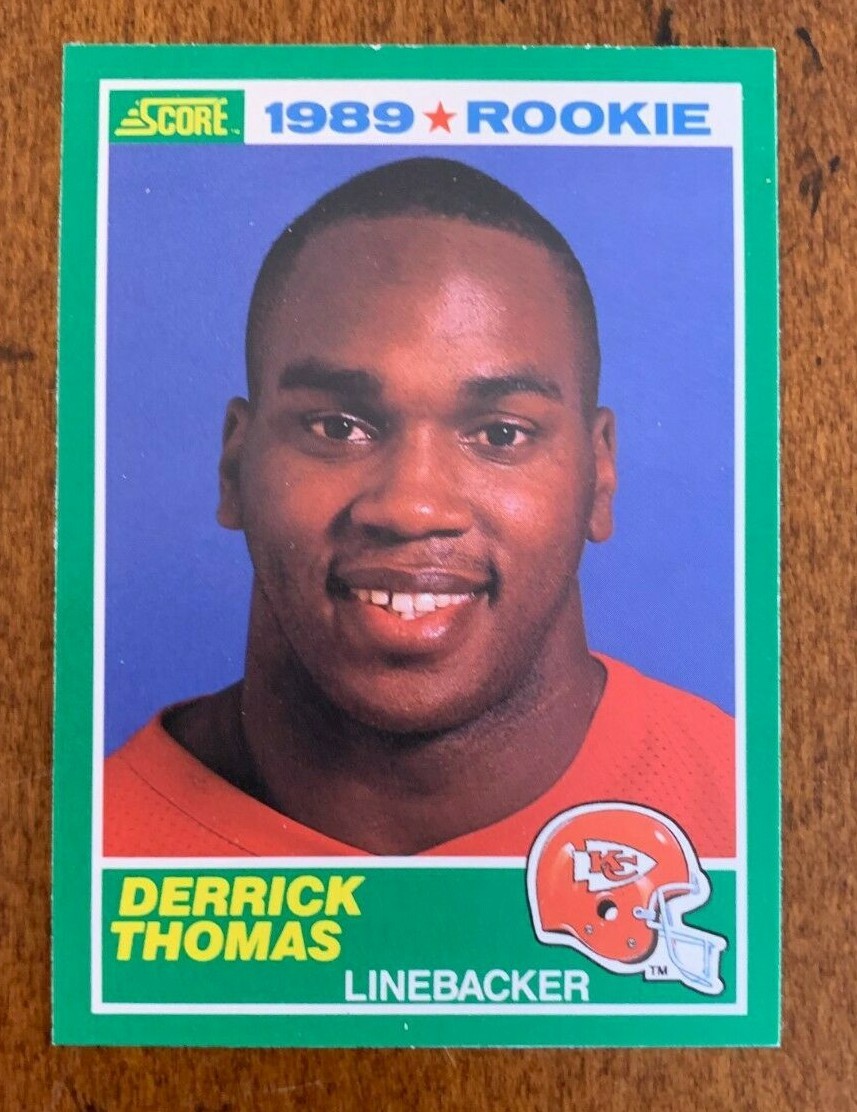 1989 Score Derrick Thomas RC #258 Centered & Mint HOF