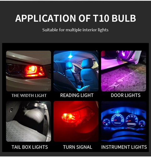 T10 501 LED Car Side Light White Bulbs Xenon Super Bright W5W Sidelight W5W - Picture 9 of 19