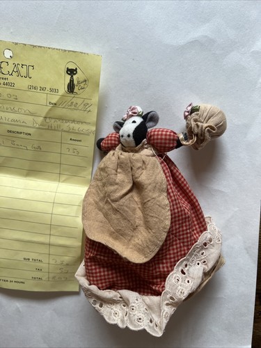 Kleine Puppe an jedem Ende Handarbeit Hase und Kuh Pull Dress Up - Bild 5 von 7