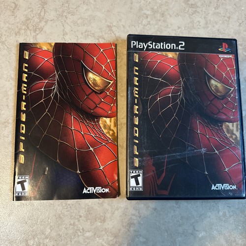 Spider-Man Spiderman 2 (Sony PlayStation 2, 2005) PS2 Black Label CIB Complete