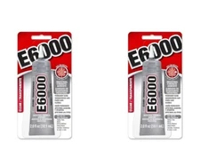 E6000 237039 Multipurpose Clear Adhesive 2 oz (Pack Of 2) Industrial Strength