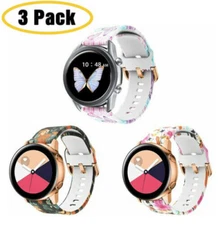 3 packs Silicone Sport Strap Watch Band For Samsung Galaxy Watch Active 2 40/44m