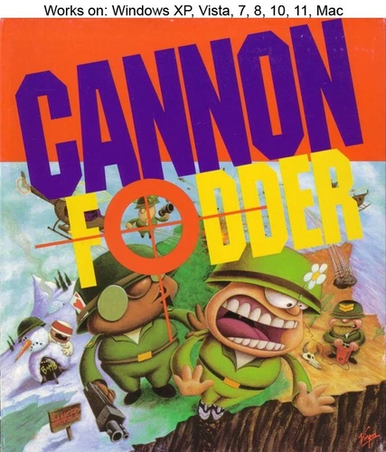 Cannon Fodder PC Mac Game 1993 Virgin Interactive Windows 10 11