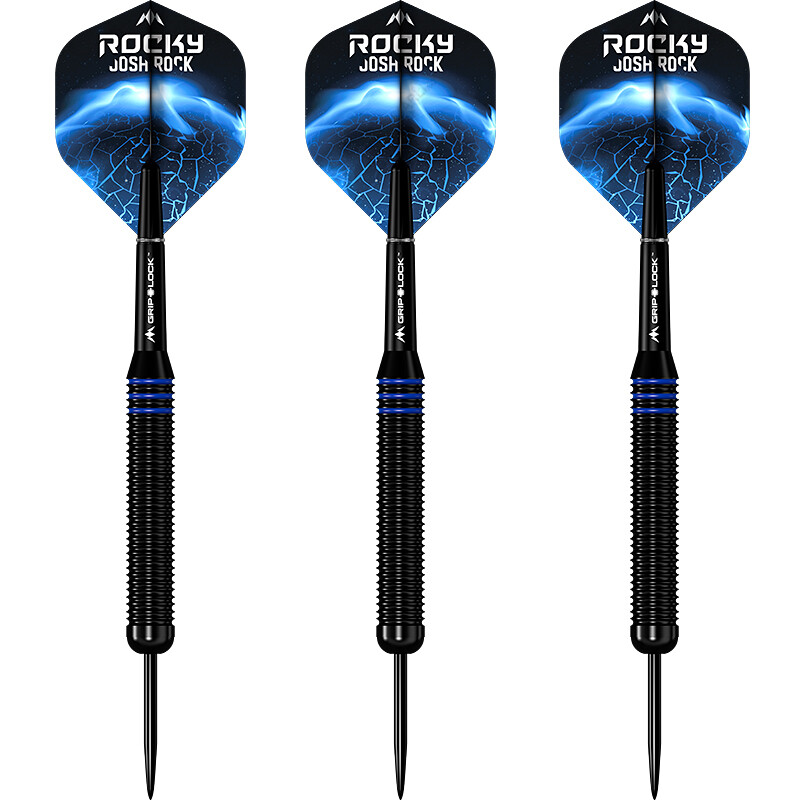 Миссия Дартс Стальные дротики Джош Рок Рокки Латунные Черные и синие Стальные наконечники для дротиков NEU