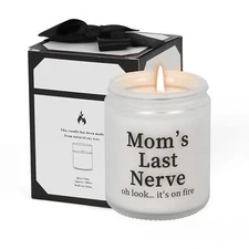 Gifts for Mom Scented Candles-Mom's Last Nerve Candle Funny Birthday Gift for...