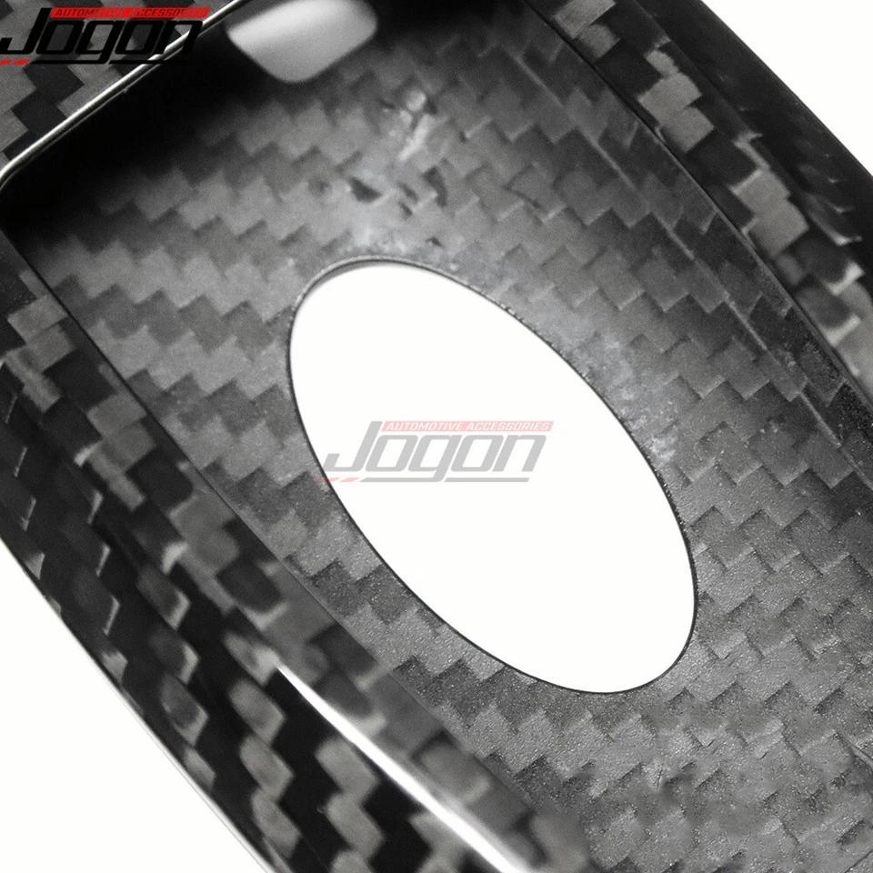 Cubiertas de llavero de carbono entrada sin llave para Ford Mustang Shelby GT500 S650 2021-2025 Foto 4 de 4