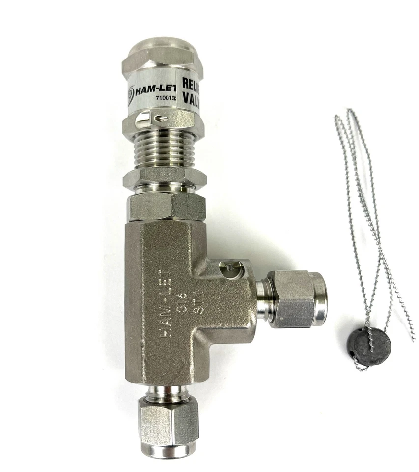 HAM-LET, H900SSL1/4SL, 300 PSI, PRESSURE RELIEF VALVE, 1/4" MNPT, NEW, NOS S - Image 2 of 4