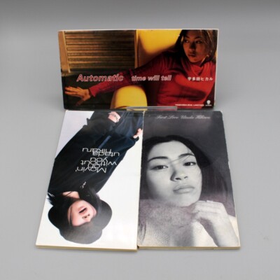 FULL SET x3 Hikaru Utada 8cm Japan CD Automatic Movin on without you First Love