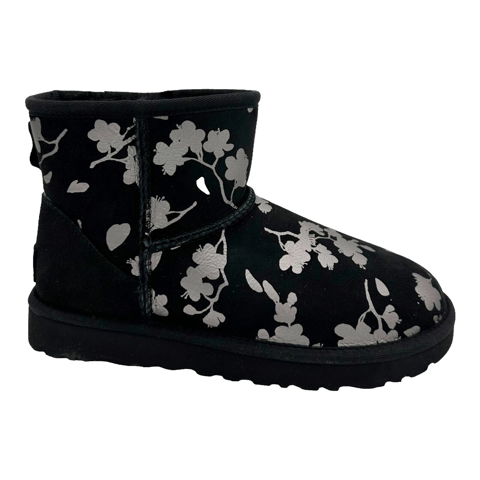 Botas de ante negro Floral para De mujer