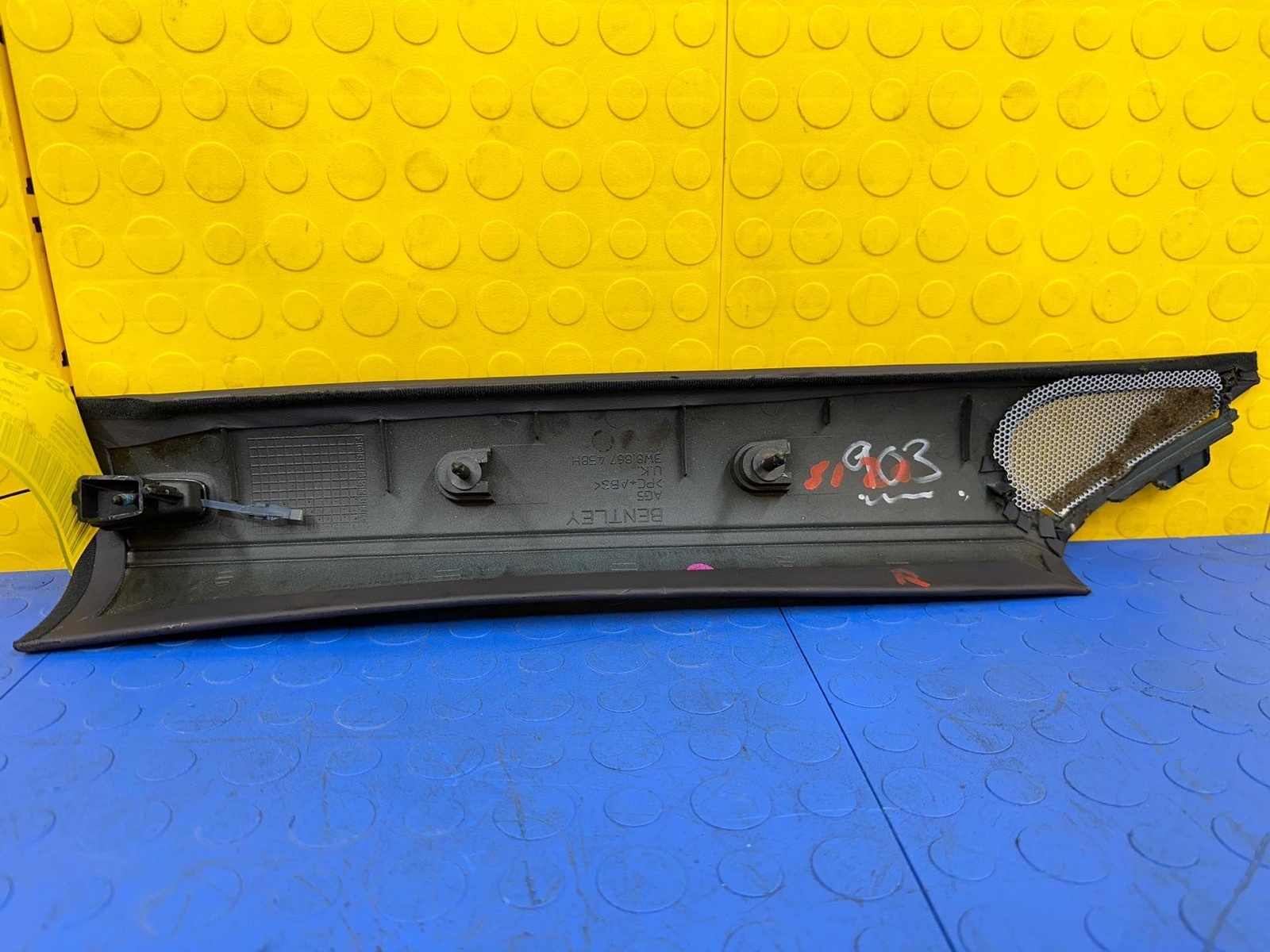 06 07 08 09 BENTLEY Continental GT Right A-Pillar Trim Cover OEM 3W8867458H