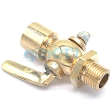 1/4"-1/2" BSP M14-M20 Male-Female Brass Drain Petcock Shut Off Valve Fuel Gas