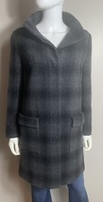 Fossil Wool Blend Coat Jacket Double Breasted Dressy Gray Womens 4 Pea Coat