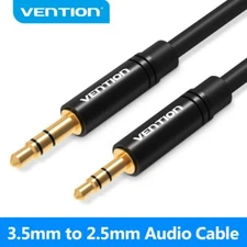 3.5mm to 2.5mm Audio Aux Cable Jack Stereo Cord Headphone Aux Speaker Converter