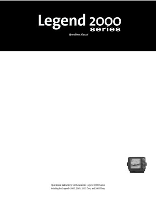 Humminbird Legend 2000 2005 & Deep Operators Manual User Guide Instructions
