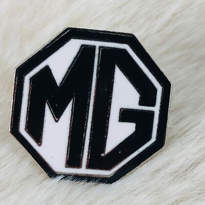 MG British Automotive Car Company Logo Enamel Lapel Pin in Black ...