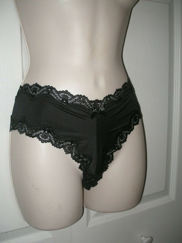 Victoria's Secret Höschen Größe Large hinten vorne rosa elastische Strings hinten neu mit Etikett - Bild 2 von 11
