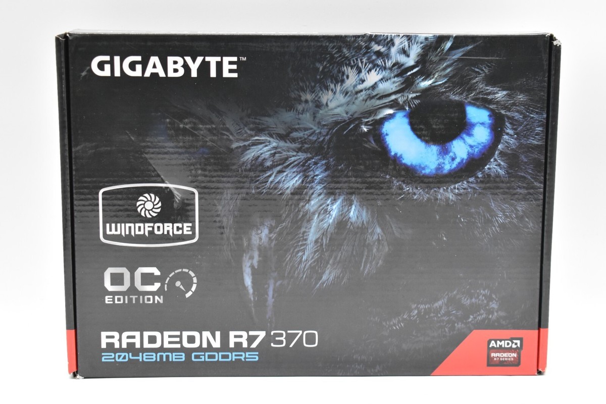 GIGABYTE WindForce OC Edition Radeon R7 370 2048MB GDDR5 GV