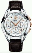 VERSACE CHARACTER M9A99D002S497 LIMITED EDITION 027/200  LEATHER AUTOMATIC WATCH