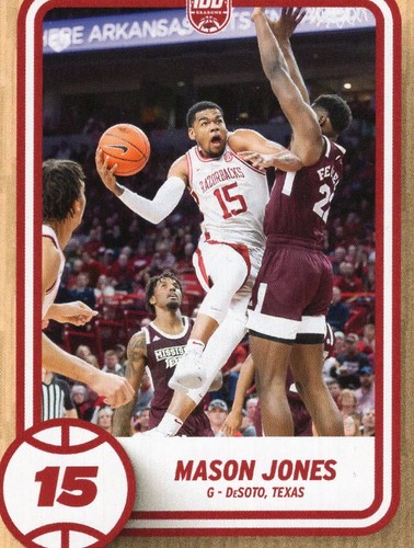 Tarjetas de baloncesto promocionales de los Arkansas Razorbacks 2023 temporada 100 - completa tu conjunto - Imagen 31 de 59