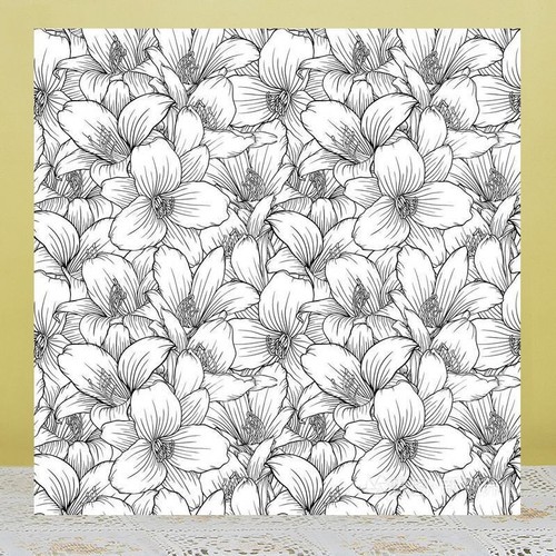 Flower Background Pattern Clear Stamps Silicone Scrapbook Stamp Stencils Diy 1pc - Picture 6 of 12