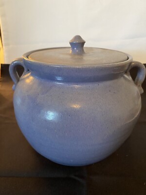NEW Large Seagrove NC Lidded Casserole Dish - Blue