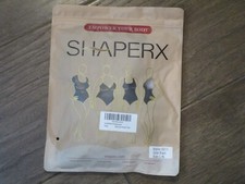SHAPERX SEAMLESS SHAPER SCULPT TUMMY CONTROL BODYSUIT BLACK BRIEF  SIZE L/XL