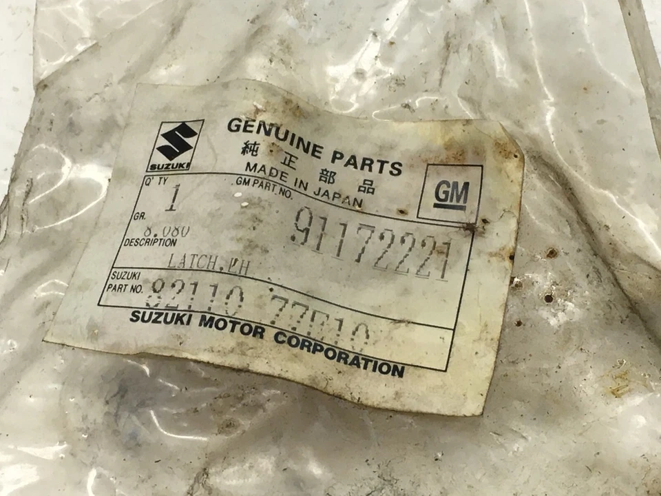 Nuevo de Lote Antiguo Chevy Tracker 1994-97 Pontiac Sunrunner Capó Primario Pestillo 91172221 Foto 2 de 4