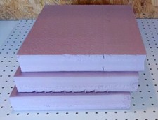 3 pieces of 2" thick 12"x 12" XPS Modeling Foam with factory score line