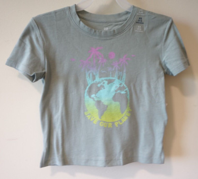 New Gap Kids Save Our Planet Top Girl's Size XS / 4-5