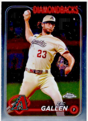 2024 Topps Chrome Baseball Zac Gallen No. 147 Arizona Diamondbacks