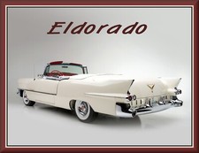 1955 Cadillac Eldorado Convertible White Toolbox - Refrigerator Magnet 42 Mil 1955 Cadillac Eldorado Convertible White Toolbox - Refrigerator Magnet 42 Mil