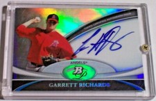 11 Bowman Platinum Prospect Refractor Autograph Garrett Richards Angels Red Sox