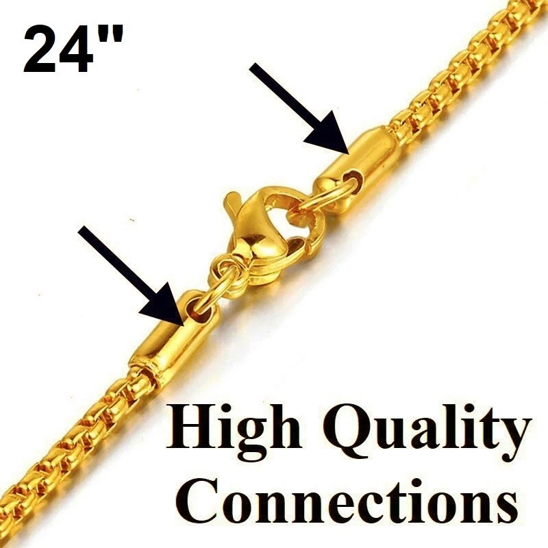 Collar Colgante Dragón 24" Jade Verde Natural Lleno Oro 18K Para Hombre D870 Foto 3 de 4