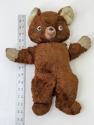 Cubbi Gund Creation Vintage Teddy Bear Rubber Nose Google Eyes Grunts When Shook - Picture 8 of 8