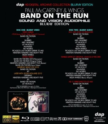 PAUL McCARTNEY & WINGS / BAND ON THE RUN - SOUND AND VISION