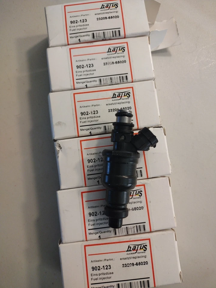 Fuel Injector Kit - 6 piece,1989-1995 Toyota Pickup 3.0 L V6 Replacement Foto 3 de 4