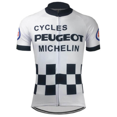 Michelin Peugeot Retro Team Mens Cycling Short Sleeves