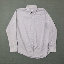 Peter Millar Mens Purple Check Button Shirt Size XL Preppy Formal