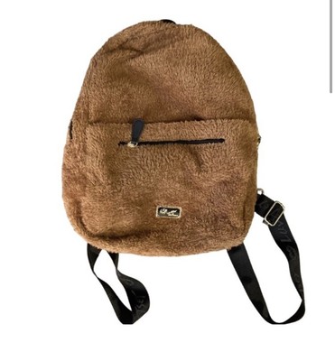 Betsey Johnson Furry Brown Backpack with bear hoodie Luv betsey by Betsey Johnson fuzzy brown bear hoodie plush  main image 2