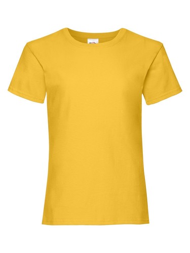 T-SHIRT Bambina FRUIT OF THE LOOM Maglietta MANICA CORTA in COTONE Bimbi NEUTRA - Imagen 11 de 24