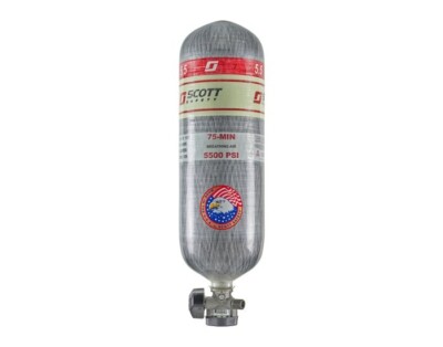 Scott 3M 200975-01 SCBA Cylinder 75 Min Breathing Air 5500 PSI Carbon Fiber