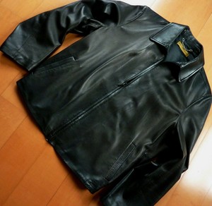 donna karan leather jacket