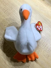 Ty Beanie Baby Gracie the Swan 1996 New with Tag PVC Pellets Mint Condition!
